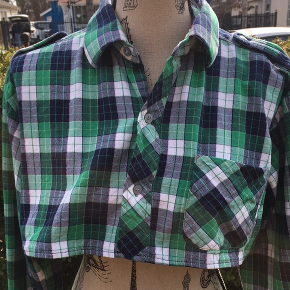 Vintage plaid crop top crop top very rare find - Picture 3 of 7